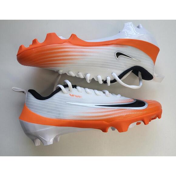 Men Nike Vapor Speed 3 White Safety Orange Football Cleats HM8849-104 Size 8.5